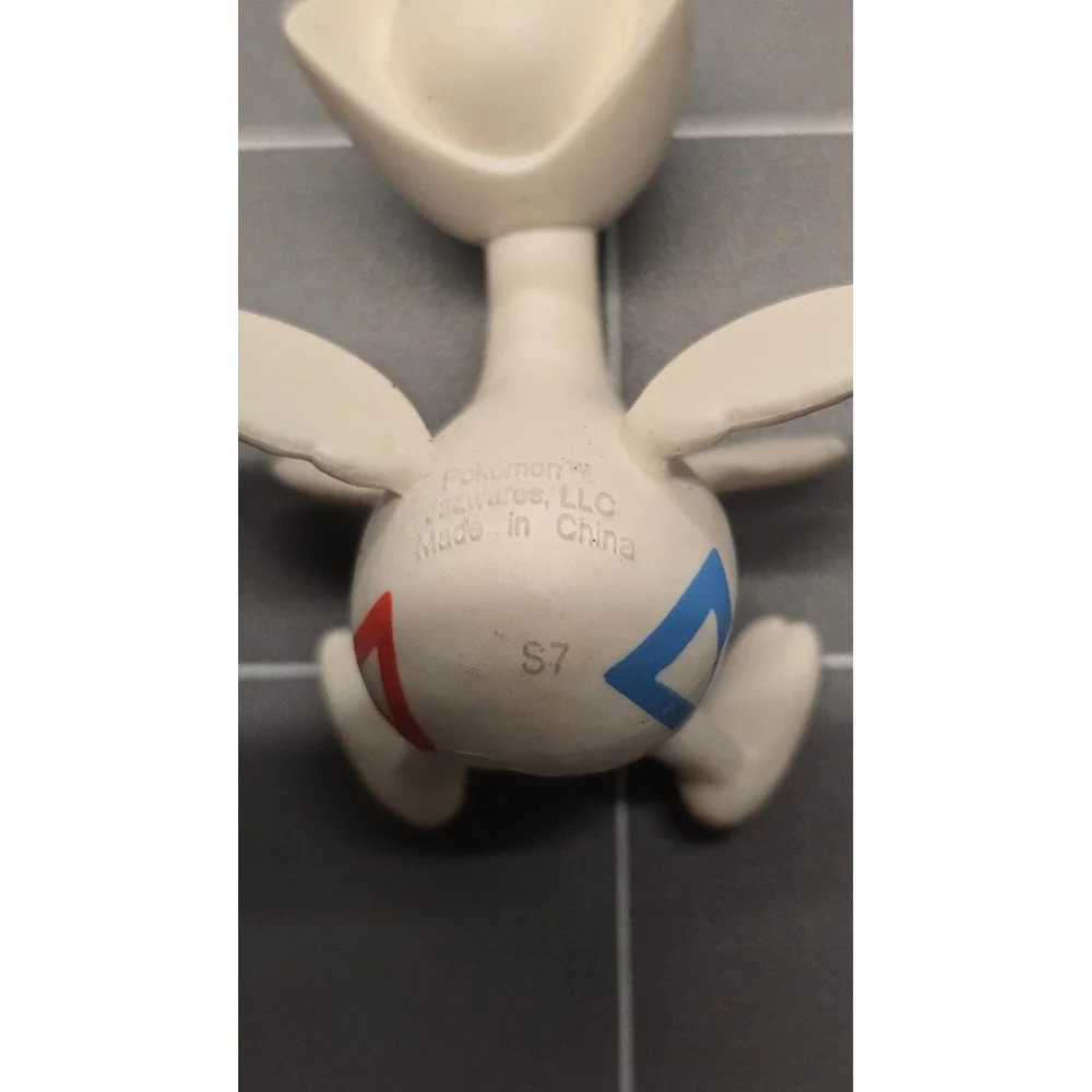 Pokemon Togetic Jazwares Battle Figure 2 Inch White Red Blue Mini Toy S7